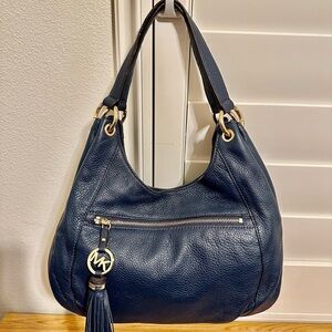 Michael Kors Navy Blue leather ladies Purse